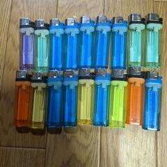 無料。新品、数回使用。使い捨てライター　18個（バラ可）