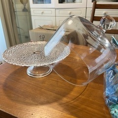 フルーツペタル・ケーキスタンド【ガラス製】の画像