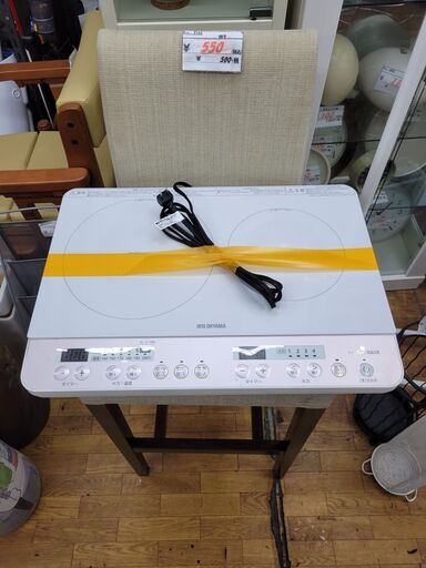 リサイクルショップどりーむ鹿大前店　No.6211　IHコンロ　アイリスオーヤマ　2018年製　中古