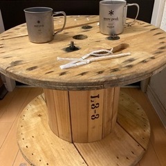 ケーブルドラムになります^ - ^DIY^ - ^テーブル╰(*´︶`*)╯♡棚(*´∇｀*)インテリア良さそうですの画像