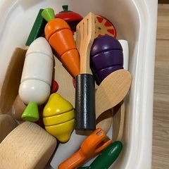 キッチン　木製おもちゃ　セットの画像