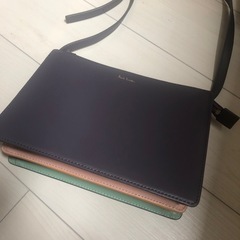 ※11月15日(土).に引き取れる方※ Paul Smith ショルダーバッグ ゴールド ダブルファスナーの画像