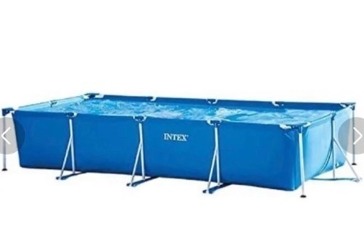 【カバー付き】 INTEX インテックス Rectangular Frame Pool レクタングラ フレームプール ポンプセット