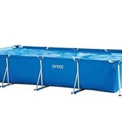 【カバー付き】 INTEX インテックス Rectangular Frame Pool レクタングラ フレームプール ポンプセットの画像