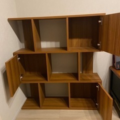 木製オープンラック シェルフ　3×3段 