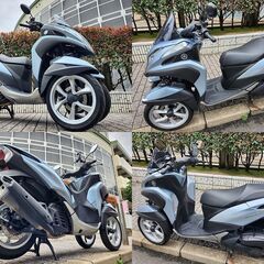 【普通免許仕様もOK】点検整備保証付トリシティ125 SEC1Jブルーコア Gヒーター 2.8万km台★TRIX羽田★の画像