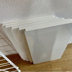 【美品】無印良品ユニットシェルフセット・ワイド・ライトグレーの画像