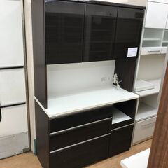 ★ジモティ割あり★ ニトリ 食器棚 茶 H180×W120×D50 クリーニング済み KJ2085