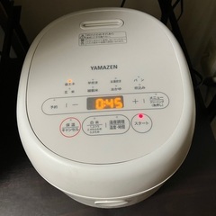 山善　炊飯器の画像