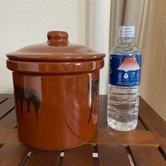 【蓋付切立かめ】漬物など用の甕