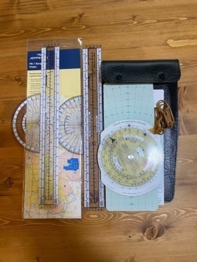 航法計算盤 &プロッター×2