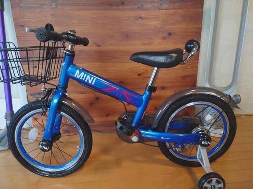 MINI ミニ　子供自転車１６インチ補助輪付き