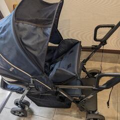 【美品】二人でゴー 二人乗りベビーカー
