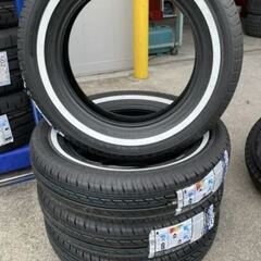 ホワイトリボンタイヤ！155R15☆新品4本セット！空冷ビートル...