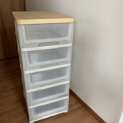 ウッド天　5段ラック