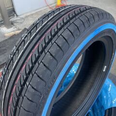 在庫あります！新サイズ！ヴィツァーフォーミュラーX WSWホワイトリボンタイヤ！155/65R14！4本セット！ラパン、スペーシア他 の画像