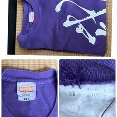 ⑥【 空手 武 Tシャツ XS サイズ 紫色 全空連 和道会 水風会  】の画像