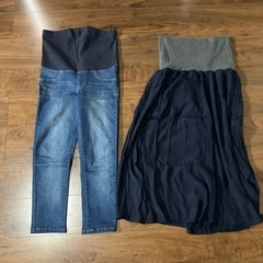マタニティ用　スキニーとスカート