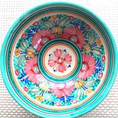 イタリア手描き陶器  フルーツ&サラダボウル