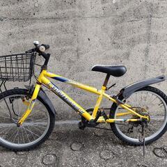 【取引中】子供用自転車　黄色　20インチ