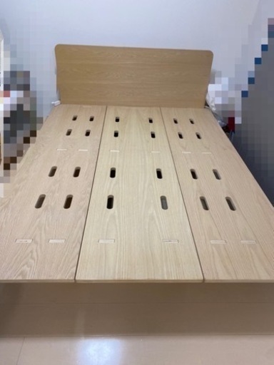 ※1枚目に現物写真追加しました※コアラベッドフレーム　ダブル　組み立て簡単
