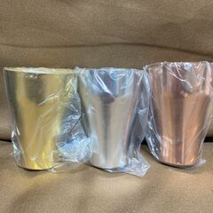 アルミ製一口タンブラー３個セット（未使用）