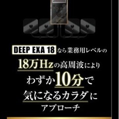 ディープエクサ18 筋トレ ダイエット 美顔 小顔 EMS  13000円のジェルパッド付きの画像
