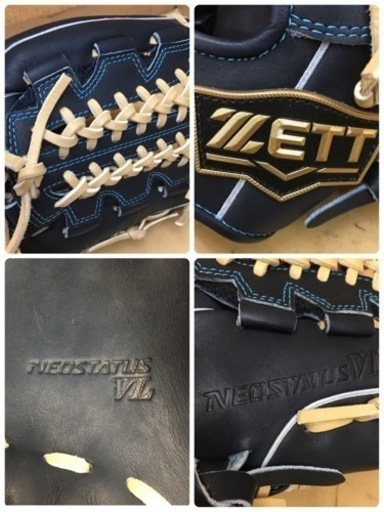 S179 ★ 美品 ZETT NEOSTATUS VL ネオステイタス VL 少年軟式用グラブ 内野手用 ジュニア
