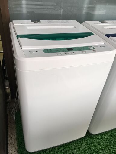 (k)ヤマダ 全自動電気洗濯機 YWM-T45A1 4.5kg 2017年製 幅56.5cm奥行53.4cm高さ89cm 良品 説明欄必読