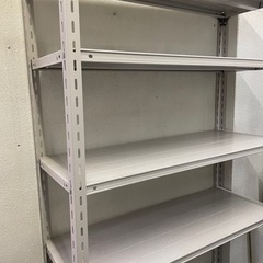 スチールラック白の画像