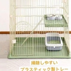 【値下げ】猫ケージ　犬ケージ　カラー:ブラックの画像