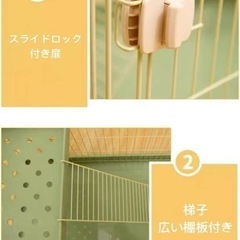 【値下げ】猫ケージ　犬ケージ　カラー:ブラックの画像