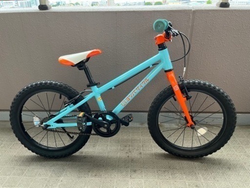 ヨツバサイクル/18インチ/ラムネブルー/キッズバイク