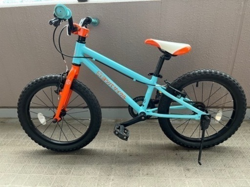 ヨツバサイクル/18インチ/ラムネブルー/キッズバイク