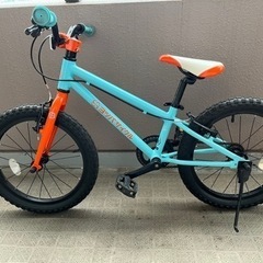 ヨツバサイクル/18インチ/ラムネブルー/キッズバイク