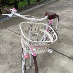 お取引き成立　26インチ自転車　ピンク　ギアなしの画像