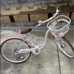 お取引き成立　26インチ自転車　ピンク　ギアなしの画像