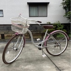 お取引き成立　26インチ自転車　ピンク　ギアなし