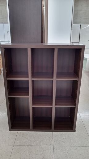 ★ジモティ割あり★  飾り棚 焦げ茶 H110×D29.5×W88.5 クリーニング済み TJ1095