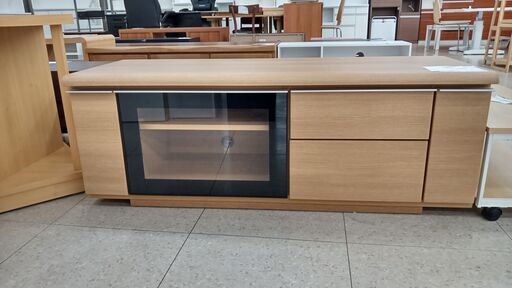 ★ジモティ割あり★ NITORI テレビ台 ライトブラウン H45×D45×W125 クリーニング済み TJ1096