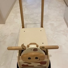 ウォーカーライド　カウ　手押し車　木　型はめパズル　積み木　おも...
