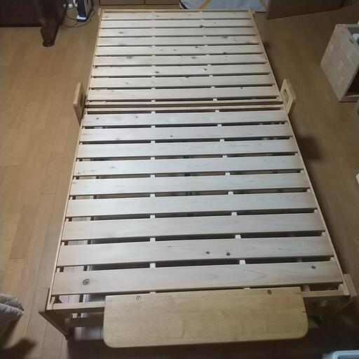 折り畳み式すのこベッド(ヒノキ製)