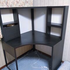 IKEA コーナーデスク パソコンデスク 黒