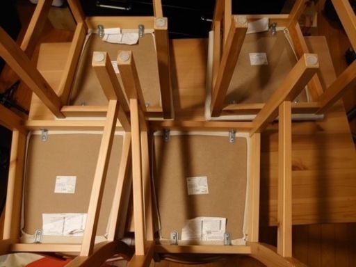IKEAイケアLERHAMNレールハムンテーブルイス4脚5セット22709