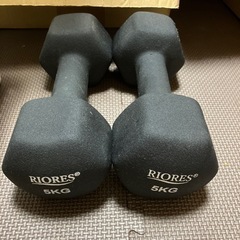 RIORES 鉄アレイ5kg 2個セット