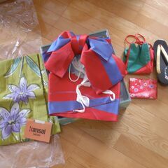 kansai yukata レディース　浴衣５点セット