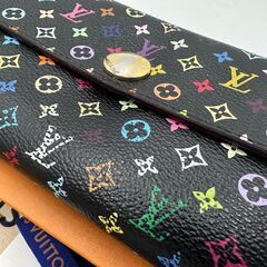 ?【 良品】本物・正規品 ルイヴィトン「LOUIS VUITTON」「ポルトフォイユ サラ」「モノグラムマルチカラー」 管理No5