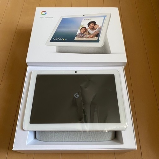 美品　大きなGOOGLE NEST HUB MAX CHALK