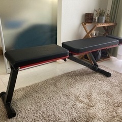 トレーニングベンチ＋ダンベル(10kg×2set)