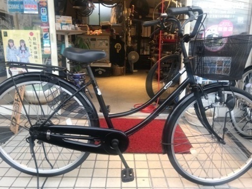 黒のママチャリ　整備済みの中古です